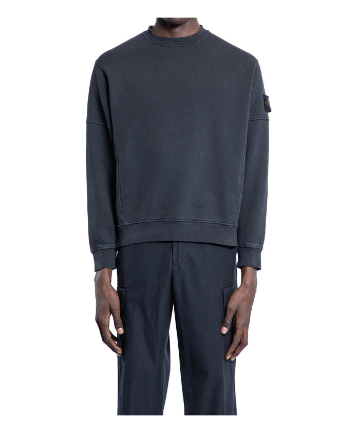 black-cotton-crewneck-sweatshirt