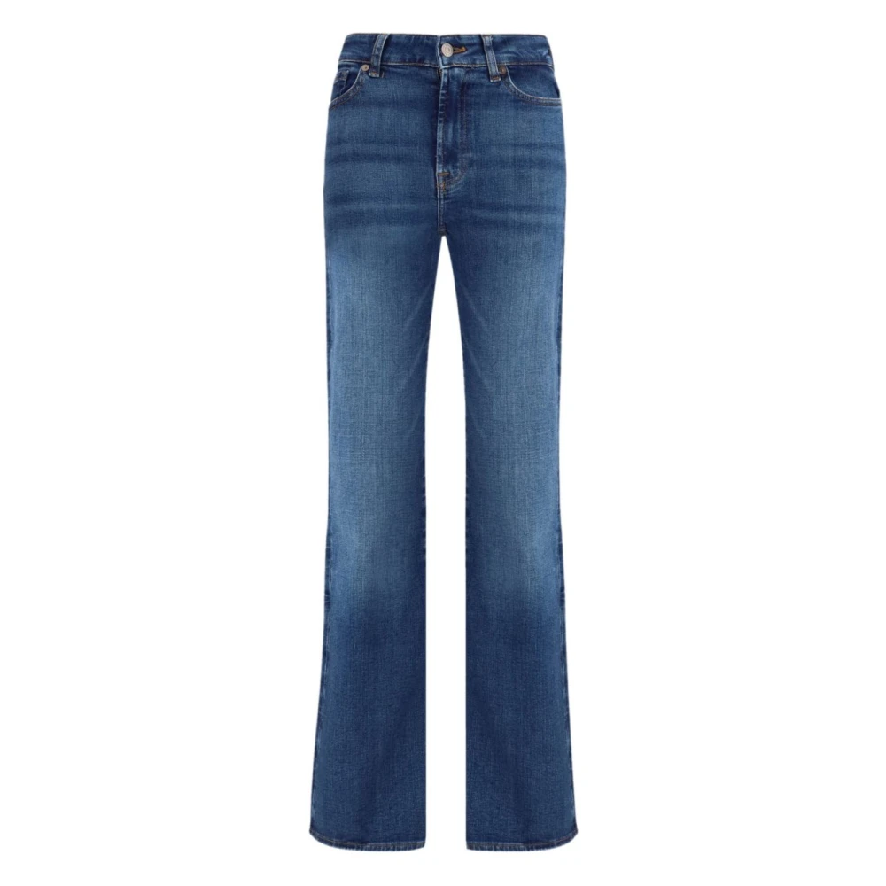 7 For All Mankind Blue Jeans - Female - Flare Jeans - W27 - Jeans