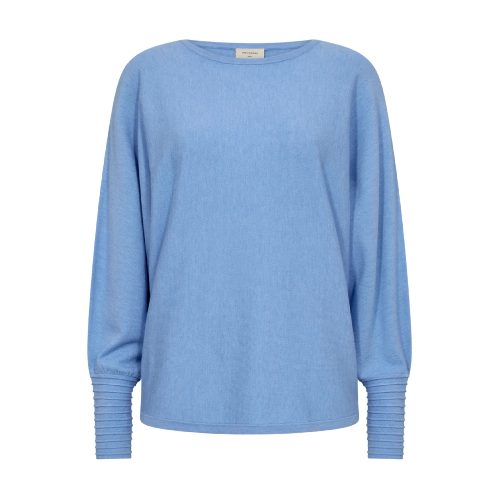 Freequent Flow Blauwe Pullover Blue Dames