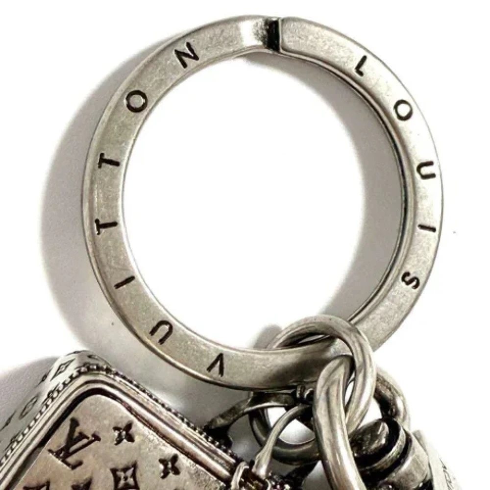 Louis Vuitton Vintage Pre-owned Metal key-holders Gray Dames