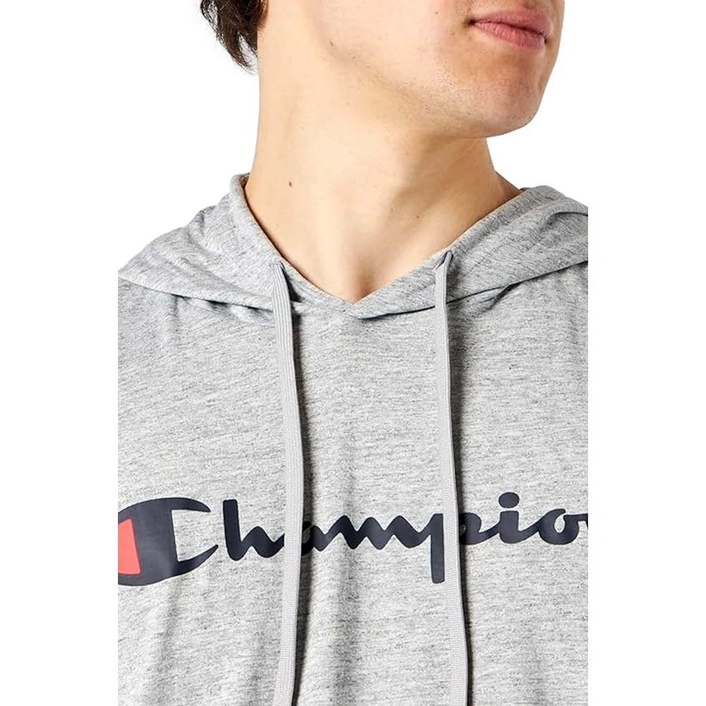 Champion Legacy Logo Hooded Vest Gray Heren