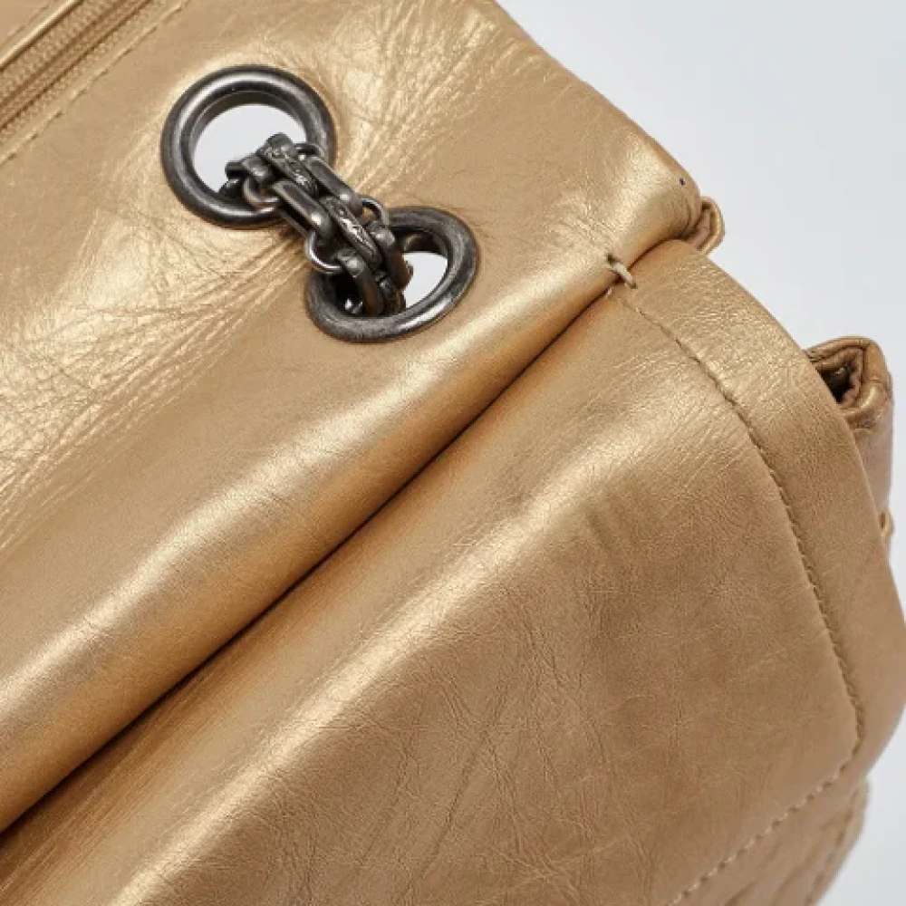 Chanel Vintage Pre-owned Leather shoulder-bags Yellow Dames