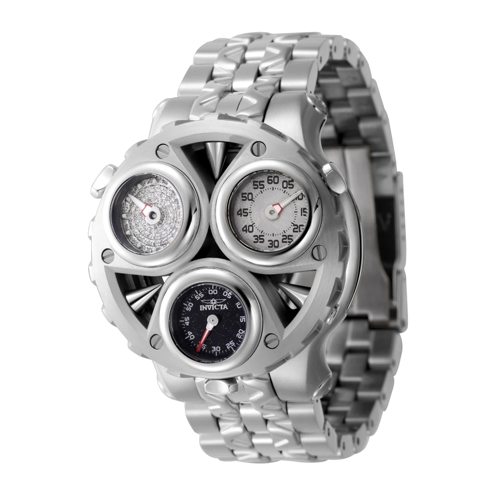 Invicta Watches Cerberus 45956 Men`s Quartz Watch - 47mm - With 87 diamonds Gray, Herr