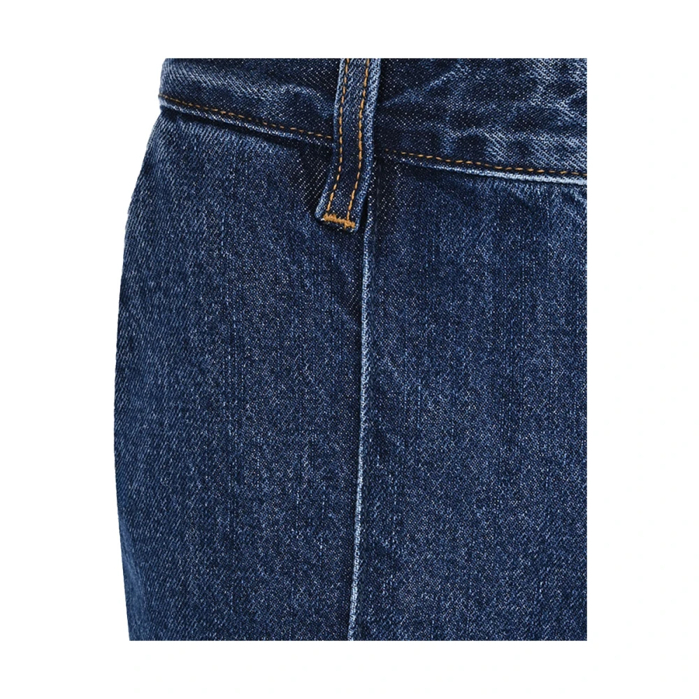 Self Portrait High-waisted Blauwe Jeans met Flare Blue Dames