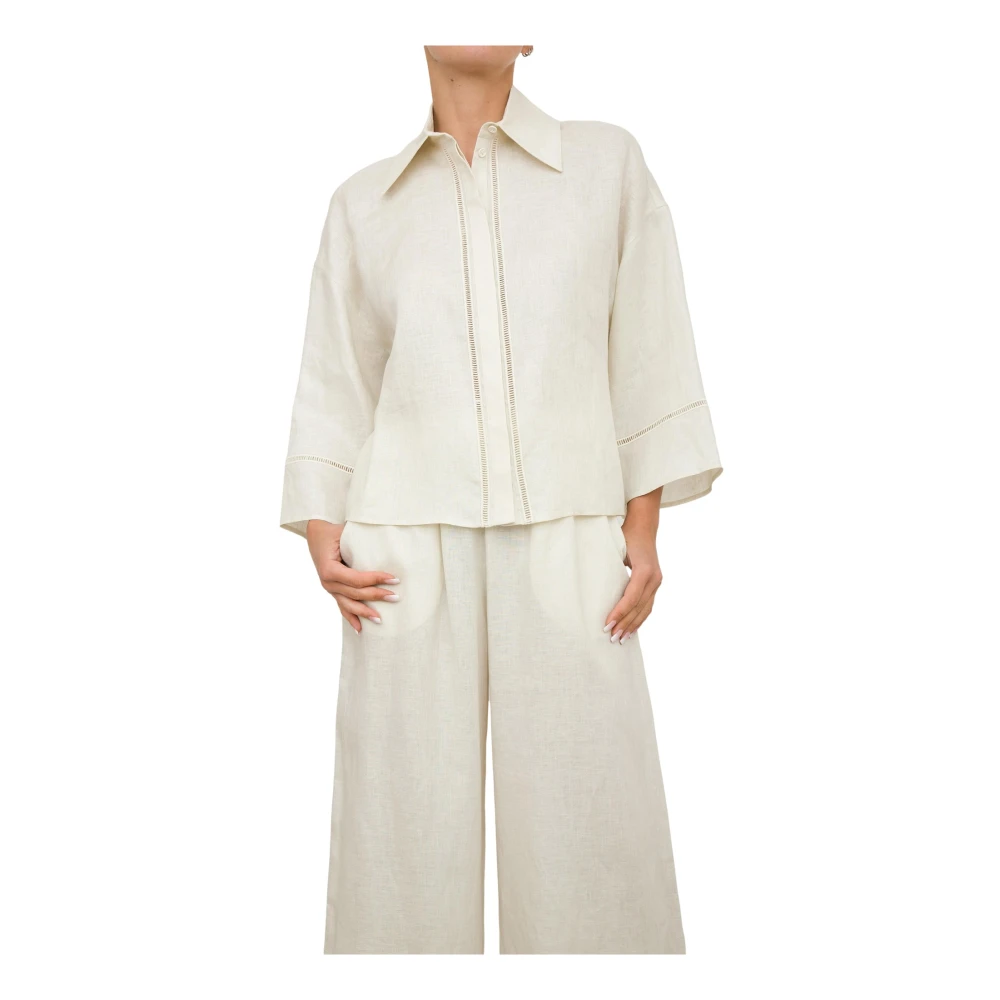 Max Mara Stijlvolle Blouse voor Vrouwen White Dames