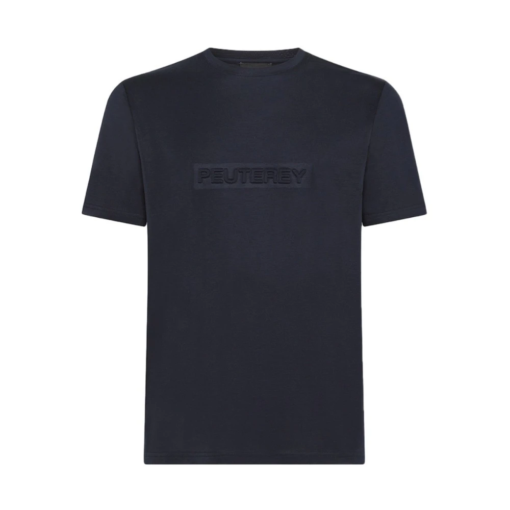 Peuterey Blauwe Otago MER T-shirt Black Heren