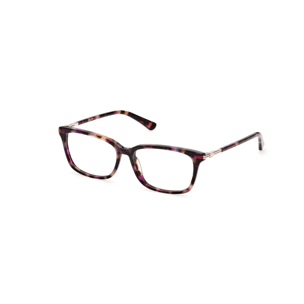Guess Rechthoekige heldere lensbril Purple Dames