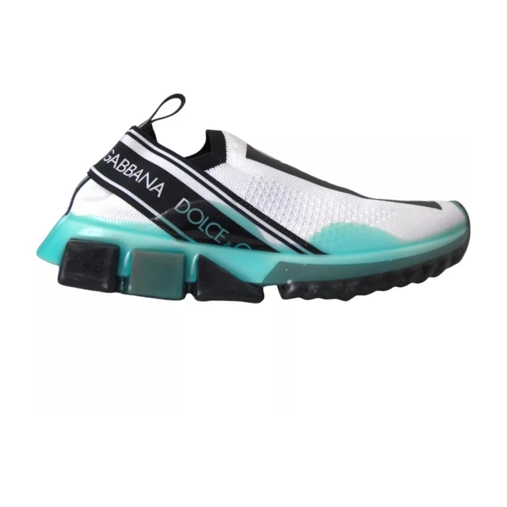 Dolce & Gabbana Men's Logo Slip-On Sorrento Sneakers With Rubber Sole