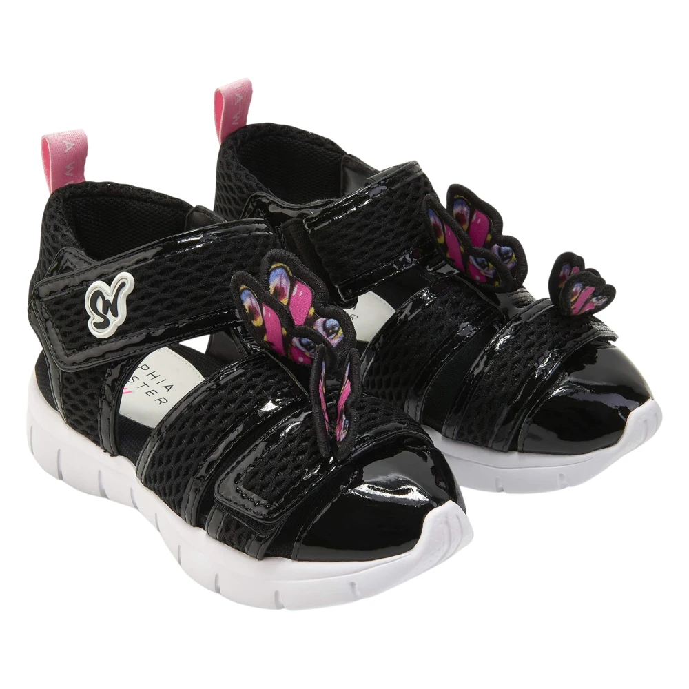 Sophia Webster Black Kids Sandals, Female, 34 Eu, Girls Elegant Sandals For Fashionistas