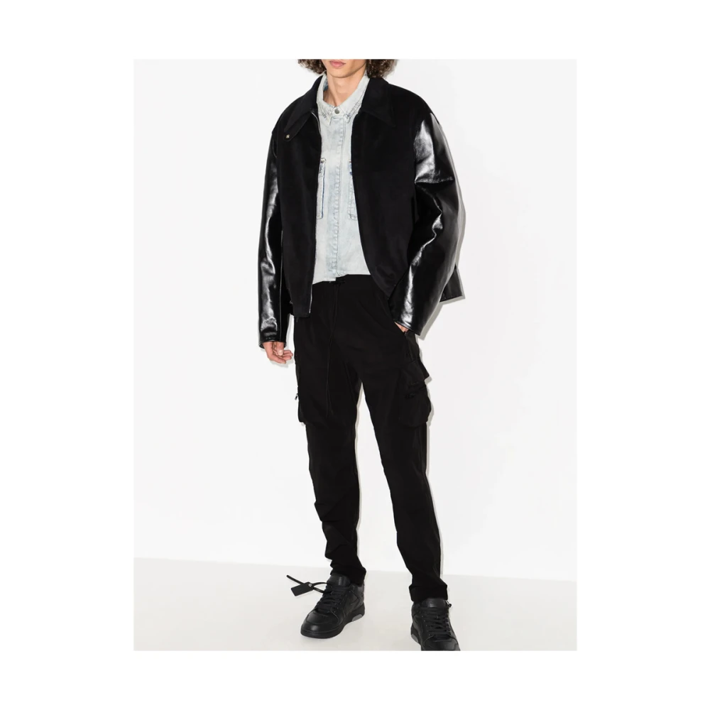 Represent Zwarte Cargo Stijl Elastische Broek Black Heren