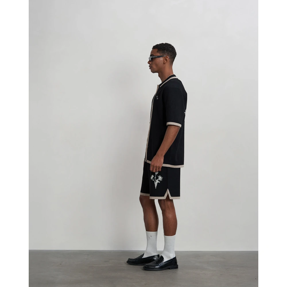 Filling Pieces Knit Short Gardener Black Heren