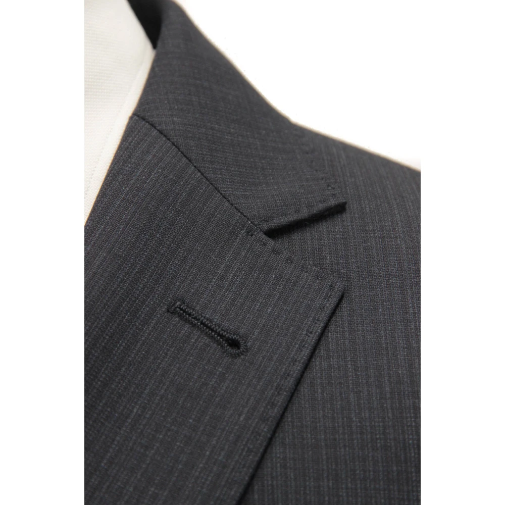 Ermenegildo Zegna Blauwe Wollen Jurk Drop 8 Stijl Blue Heren
