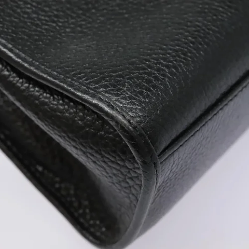 Dior Vintage Pre-owned Leather dior-bags Black Dames