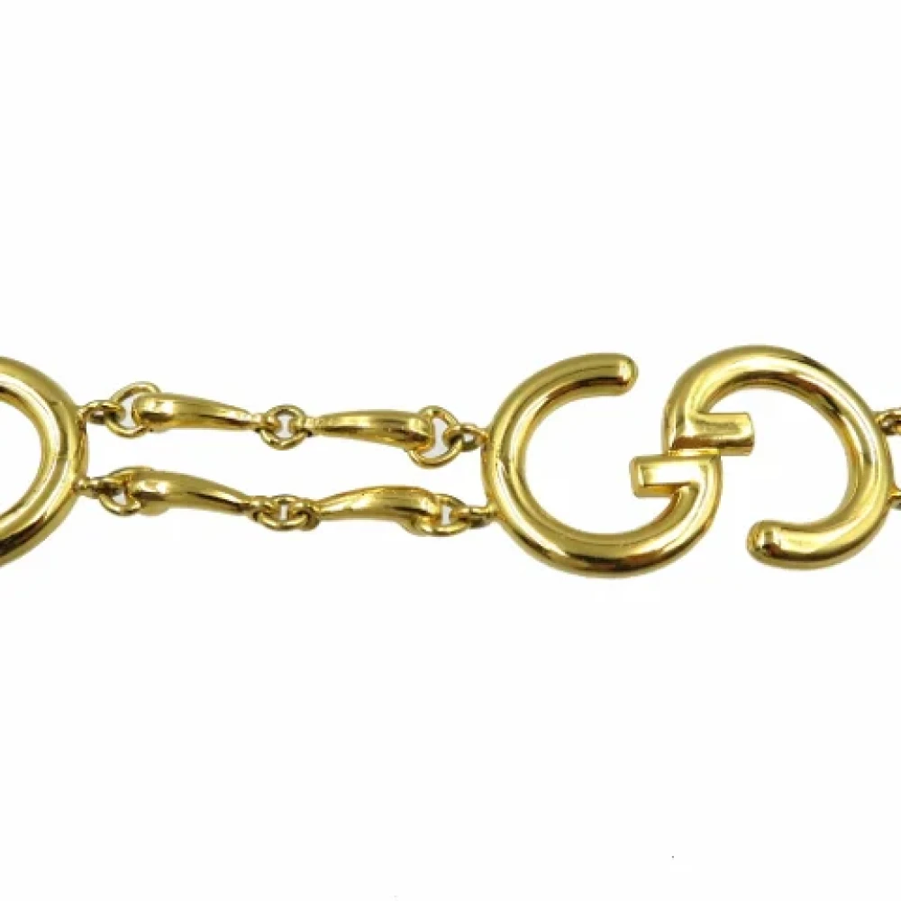 Gucci Vintage Pre-owned Metal belts Yellow Dames