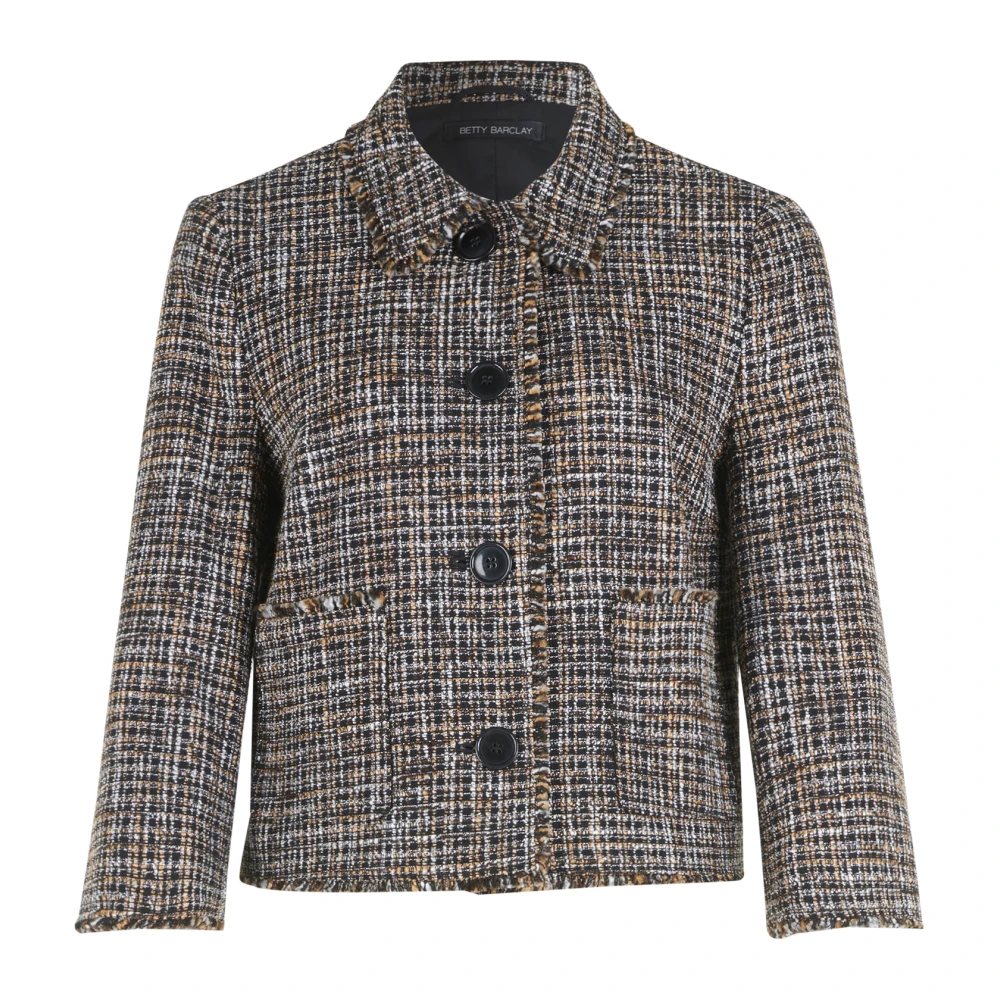 Betty Barclay Franje Casual Blazer Brown Dames