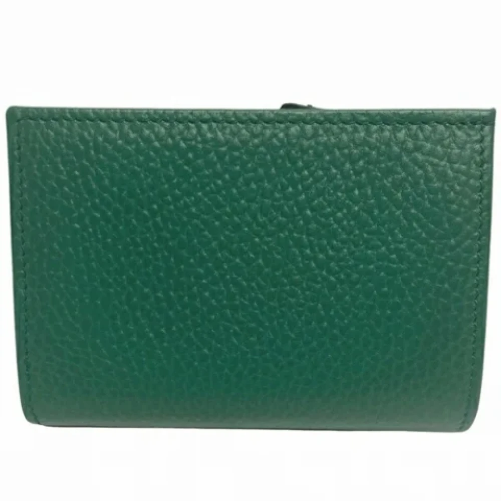 Gucci Vintage Pre-owned Leather wallets Green Dames