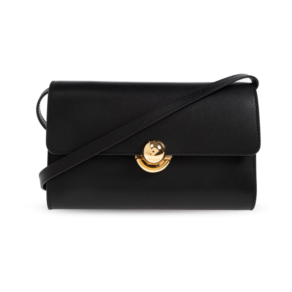 Furla Vrouw Zwart Tassen Dames, One Size, Leer, Schoudertas Sfera