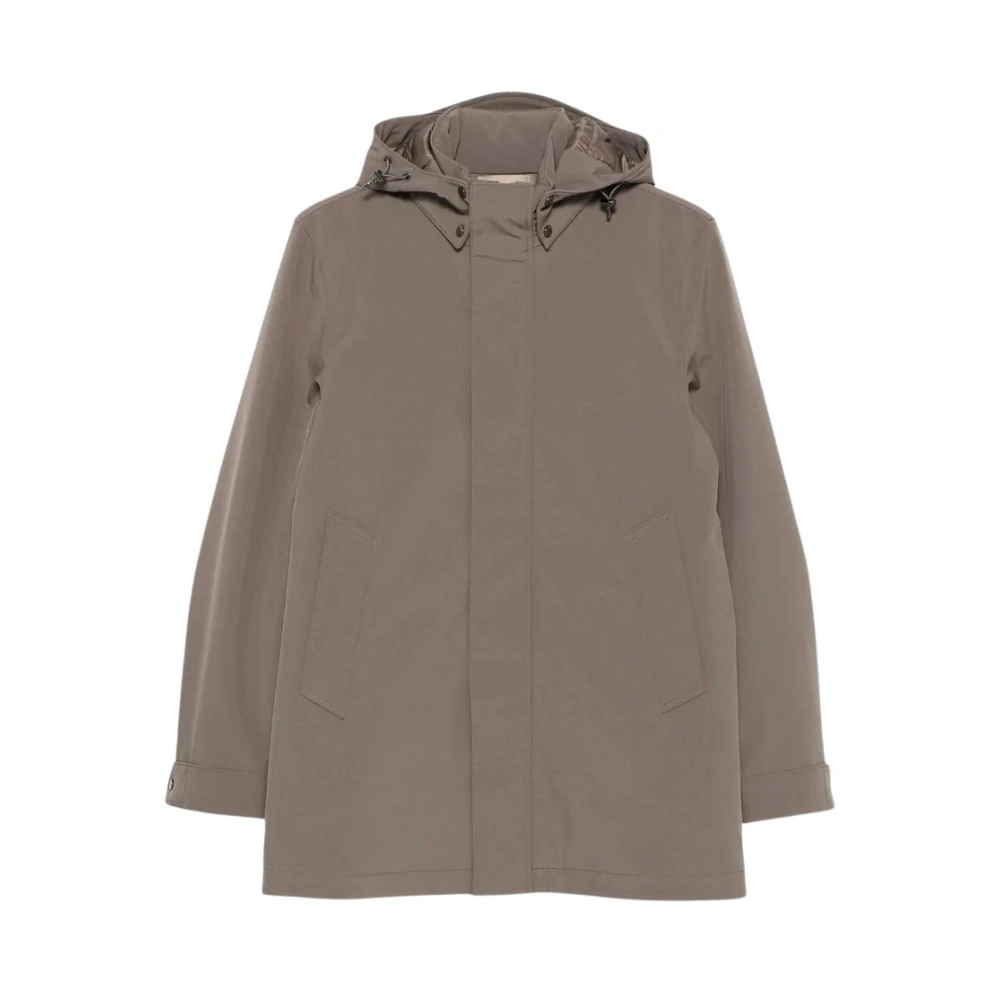 Woolrich Men's Gray Parkas, L, Barrow Mac Softshell Coat