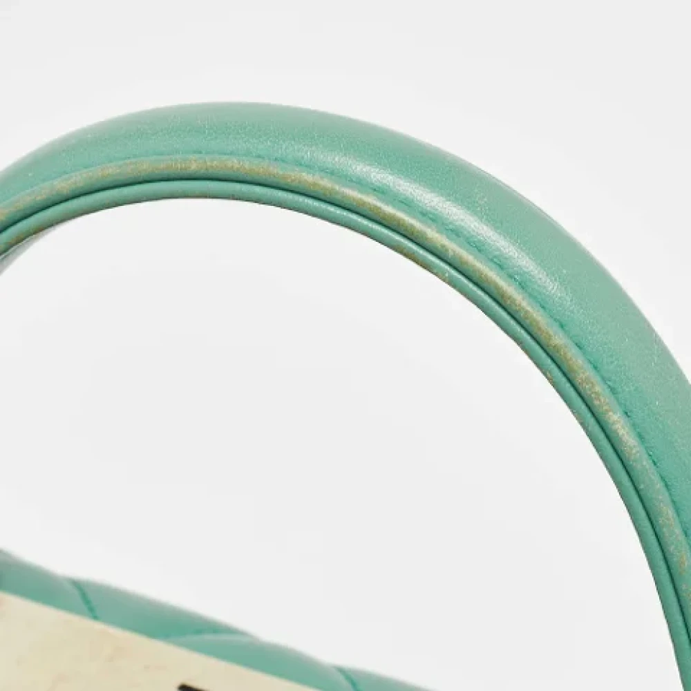 Chanel Vintage Pre-owned Leather handbags Green Dames