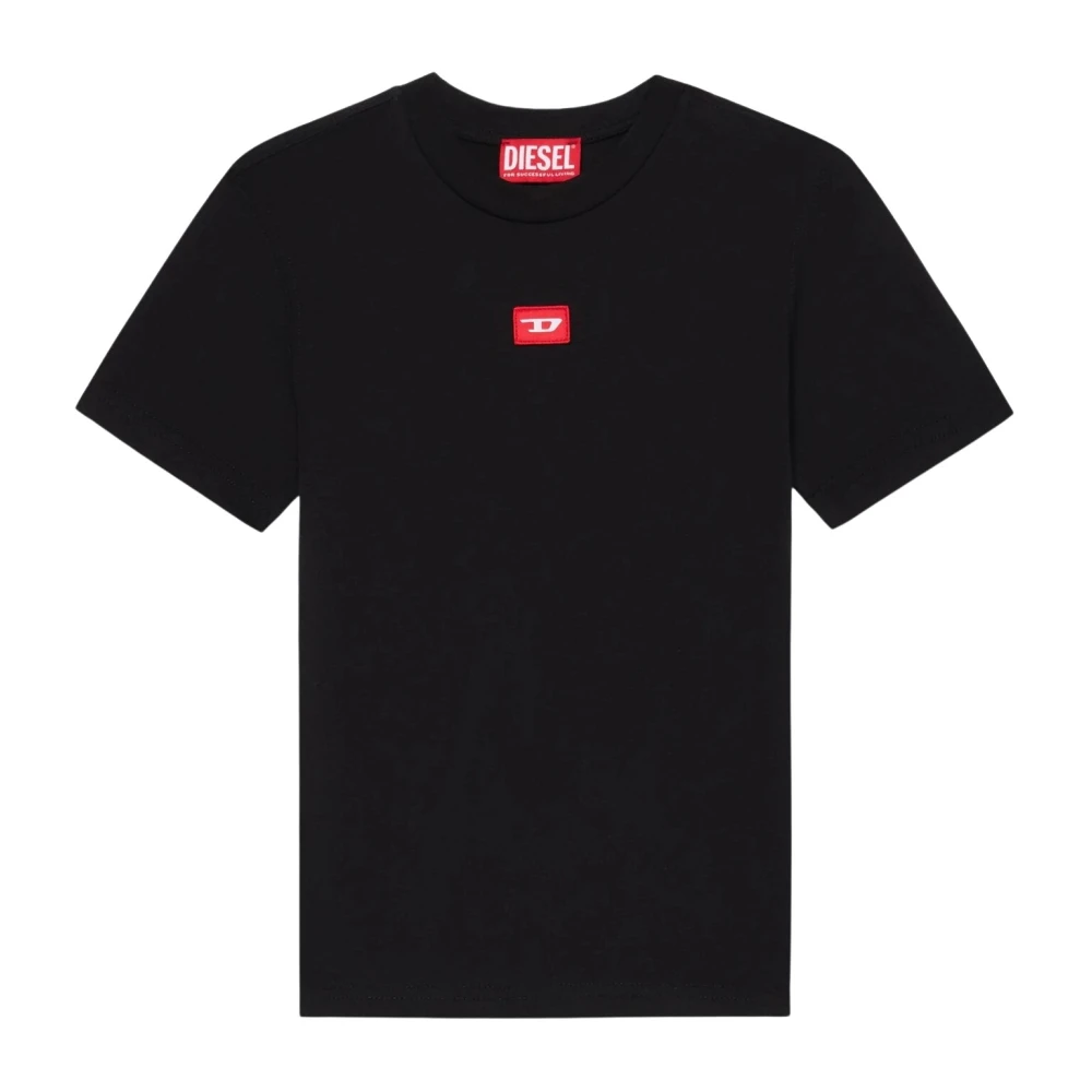 Diesel Boys Black Cotton Jersey T-Shirt - Kids Short Sleeve T-Shirts - 16 Y - Kids