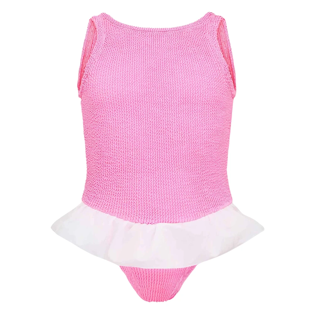 Hunza G Girls Pink Denise Swimsuit - Kids Swimsuits - 3 Y - Kids