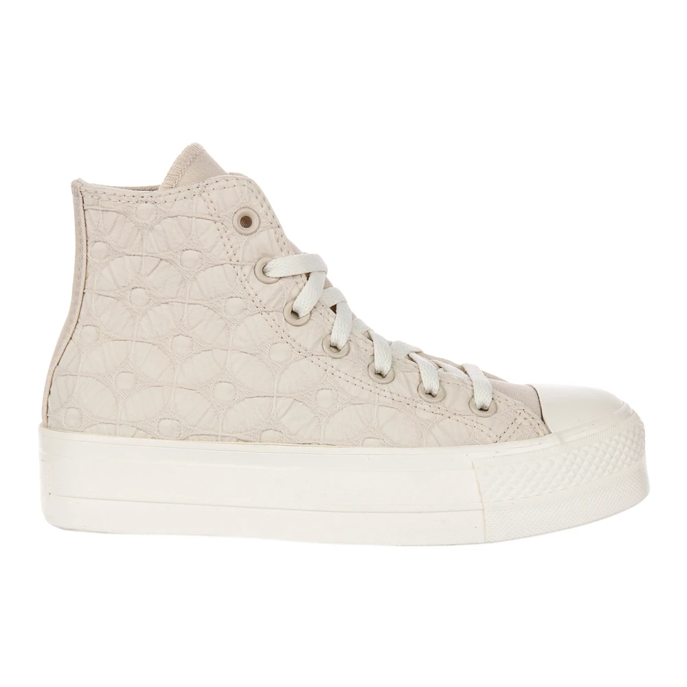 Converse Women's Beige Textured Print Trainers
