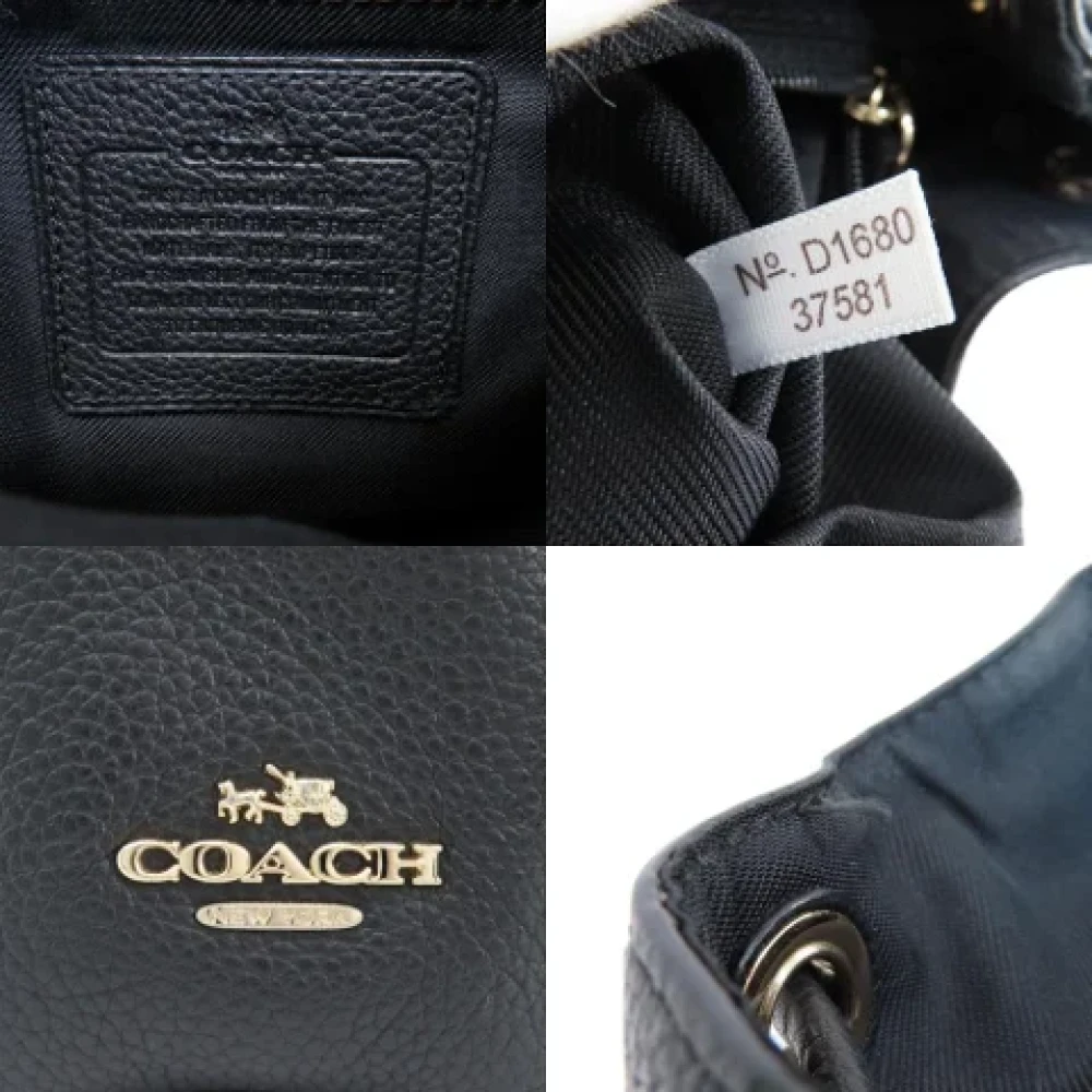 Coach Pre-owned Fabric backpacks Black Dames