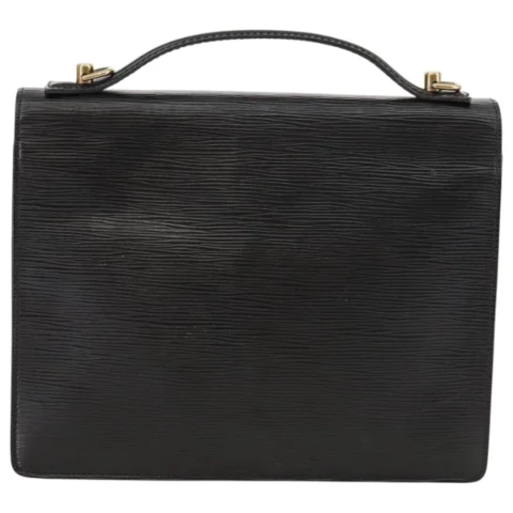 Louis Vuitton Vintage Pre-owned Leather handbags Black Dames
