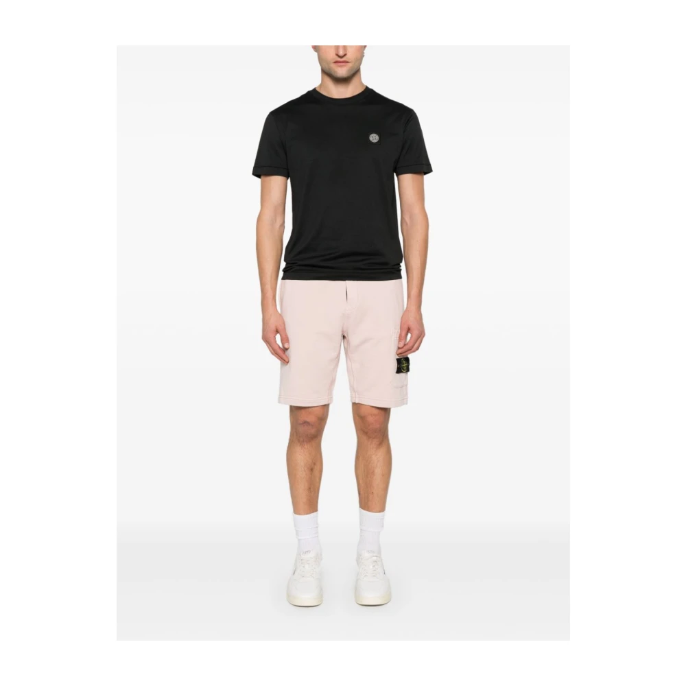 Stone Island SS T-shirt met unieke stijl Black Heren
