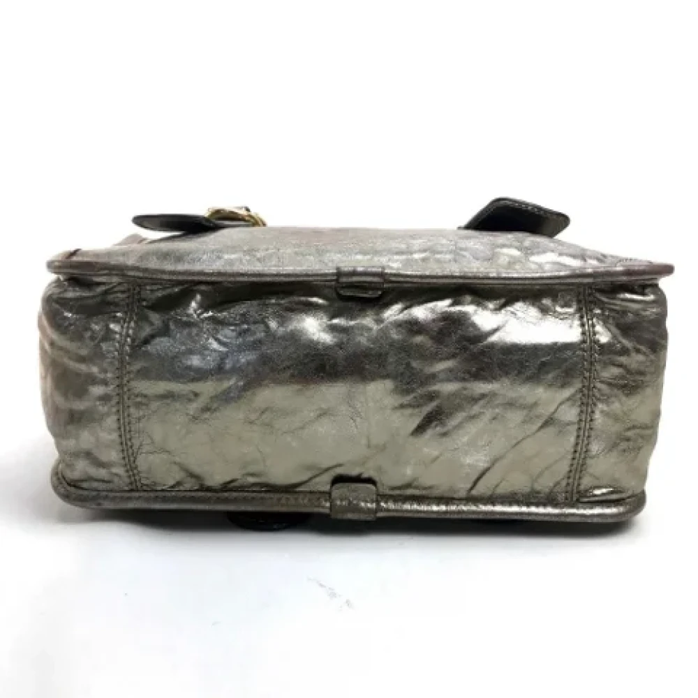 Chloé Pre-owned Leather handbags Gray Dames