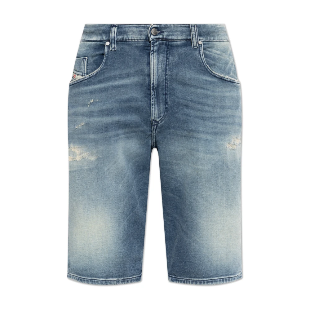 Diesel Mannelijk Blauw Korte Broeken Heren, W32, Katoen, D-Krooley Short