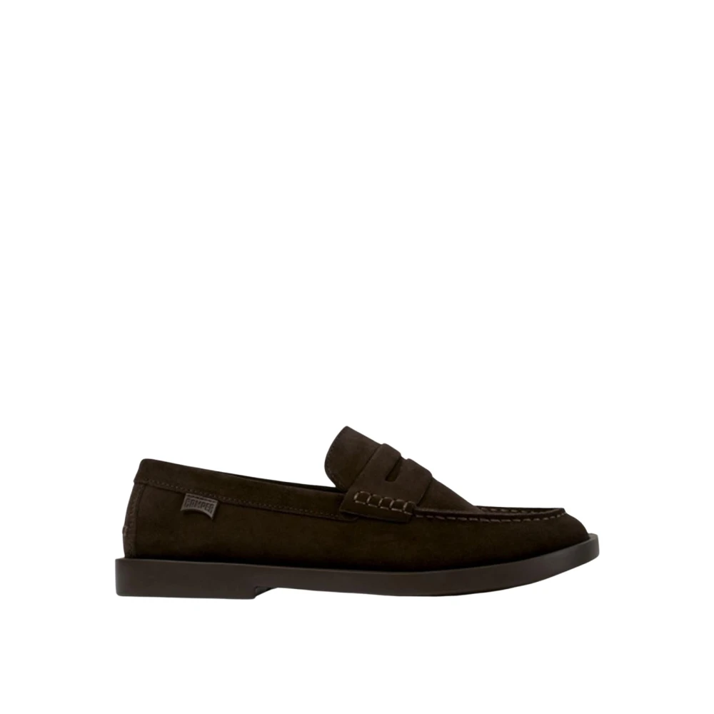 Camper Men's Brown Pelotas Penny Loafer - Loafers - 8 Uk- Shoes