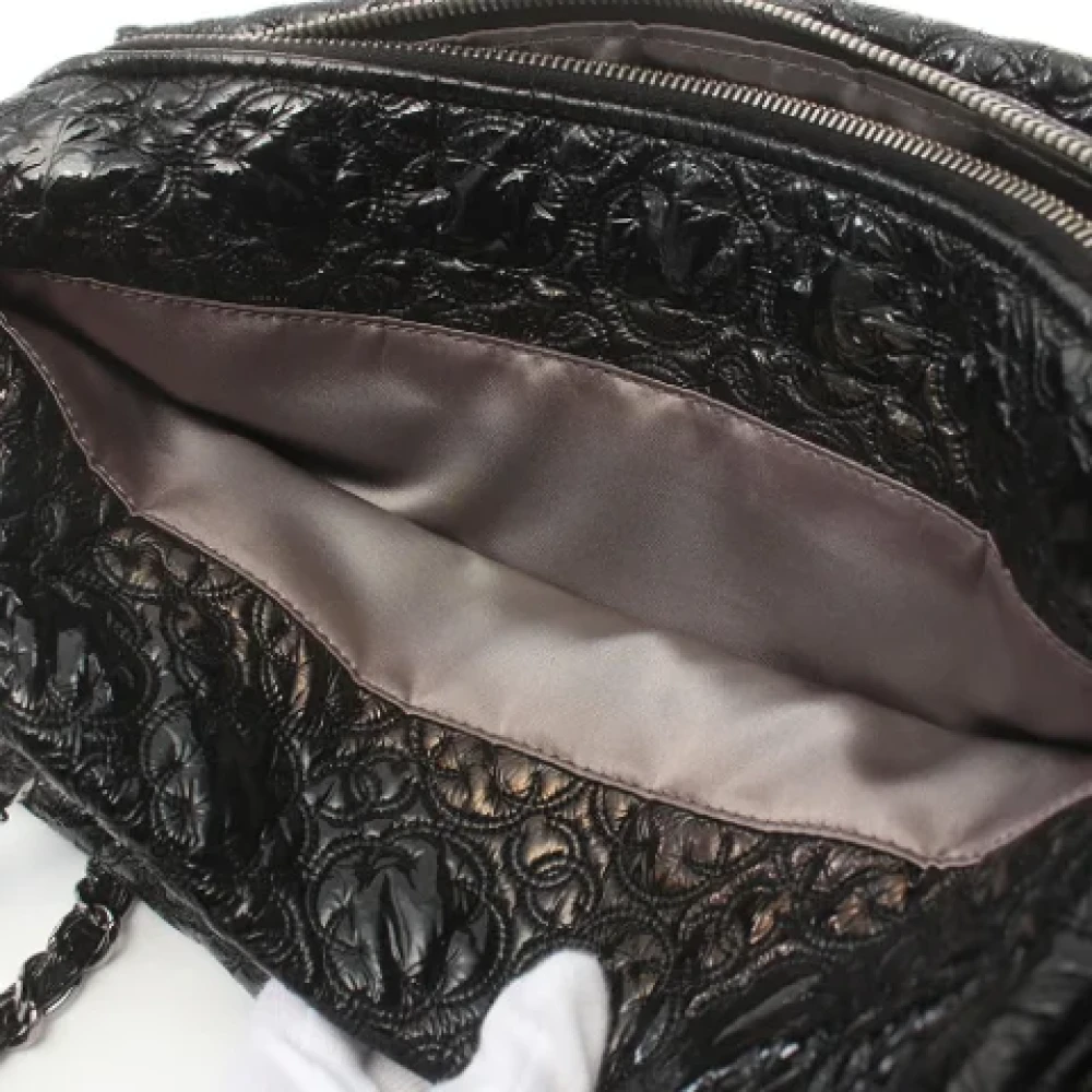 Chanel Vintage Pre-owned Leather shoulder-bags Black Dames