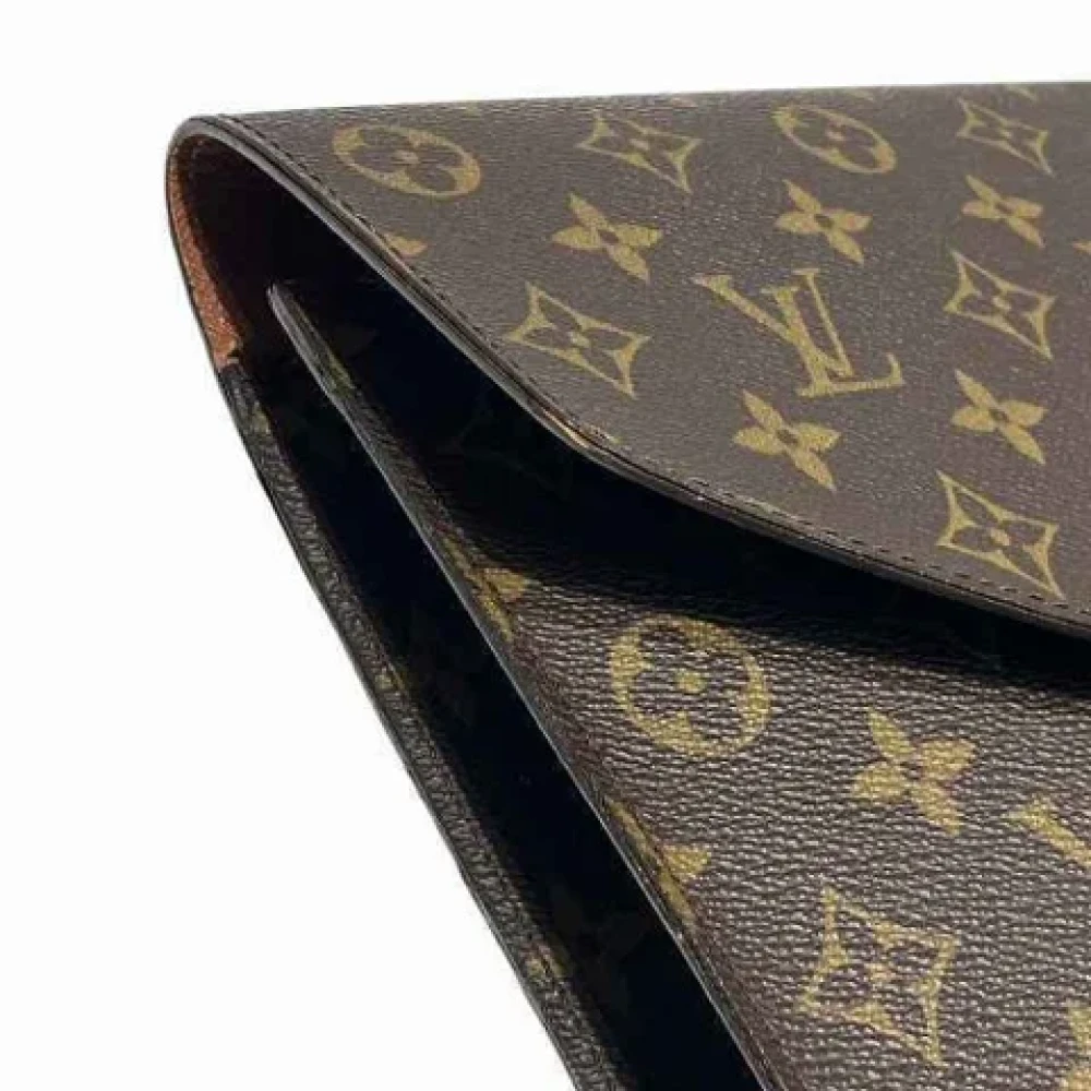 Louis Vuitton Vintage Pre-owned Canvas clutches Brown Dames