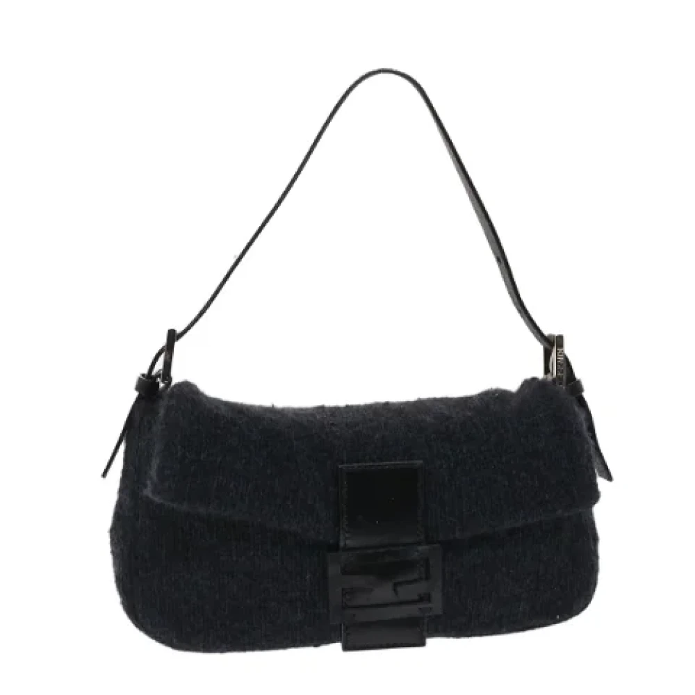 Fendi Vintage Pre-owned Wool fendi-bags Black Dames