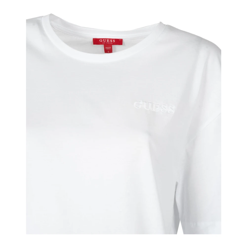 Guess Casual T-shirt met ronde hals White Dames