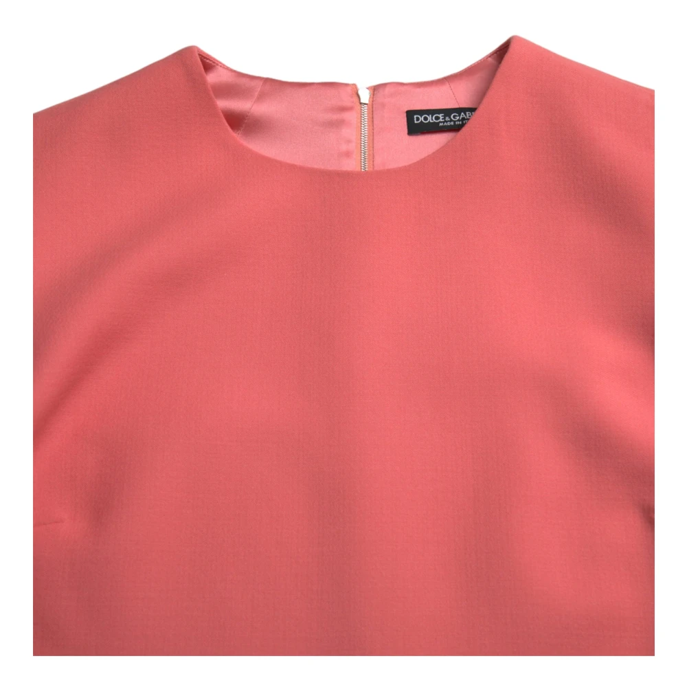 Dolce & Gabbana Elegante mouwloze Shift Mini-jurk Pink Dames