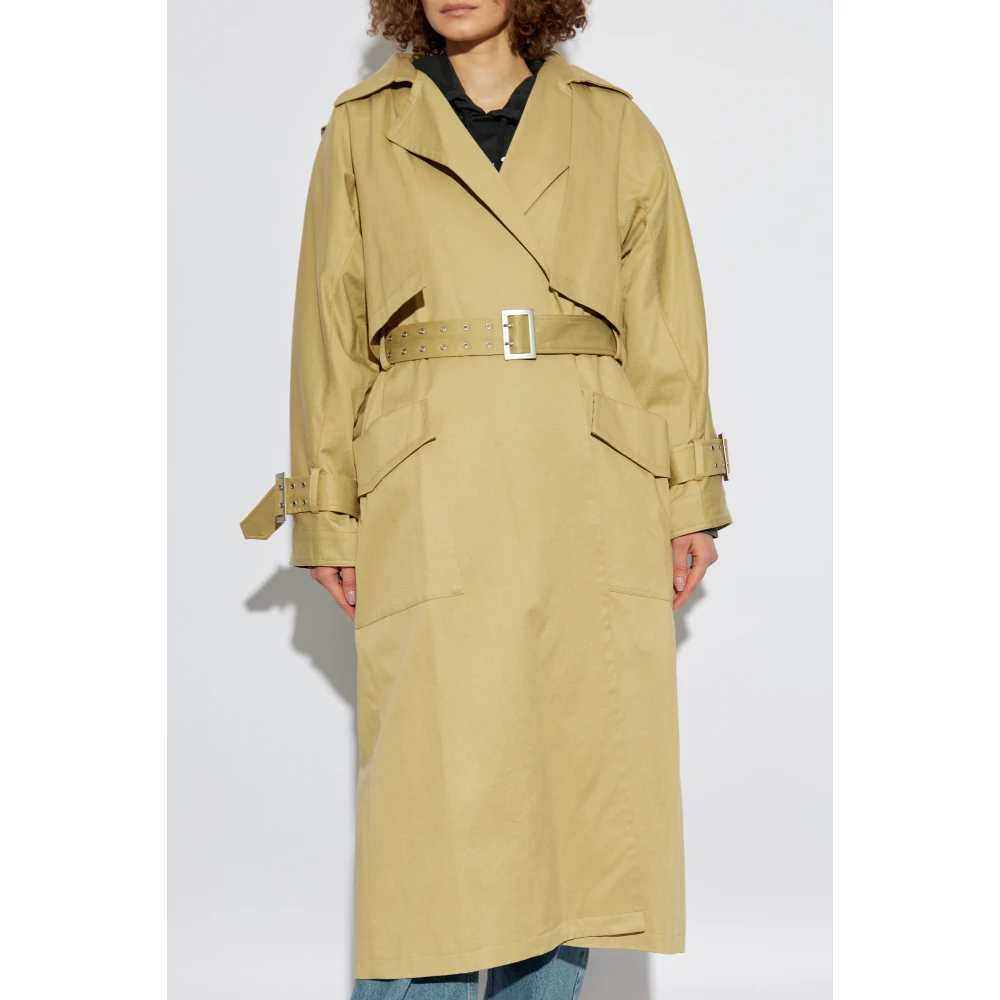 Gestuz Jas met riem Beige Dames