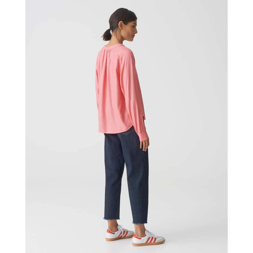 Opus Lange Mouw Blouse Felia Red Dames