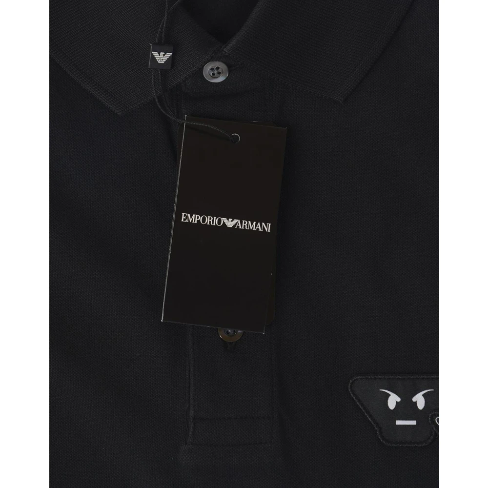 Emporio Armani Klassieke Polo Shirt voor Mannen Black Heren