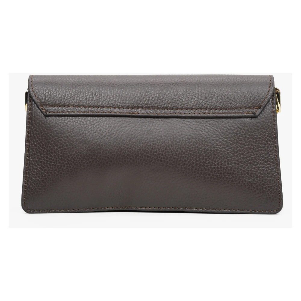 Estro Kleine Donkerbruine Dames Schoudertas Brown Dames