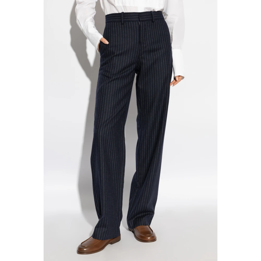 A.p.c. Geplooide broek Blue Dames