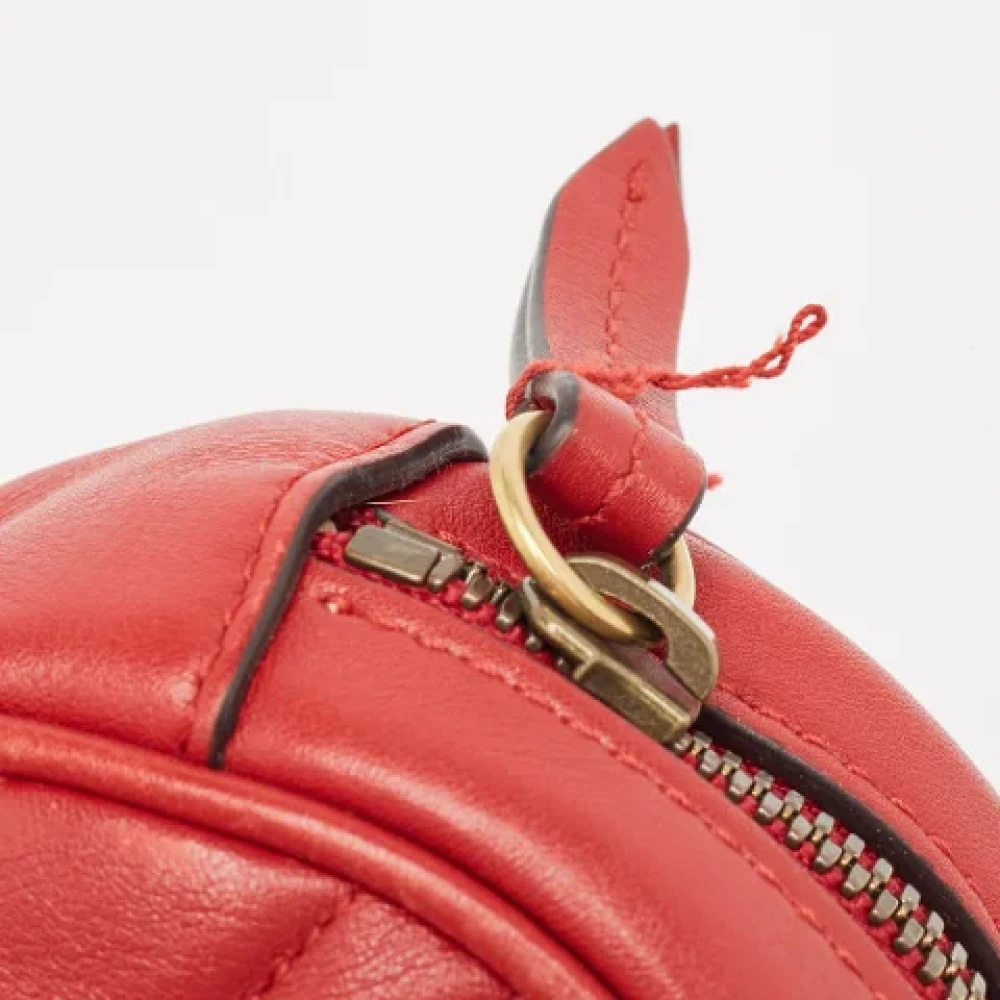Gucci Vintage Pre-owned Leather handbags Red Dames