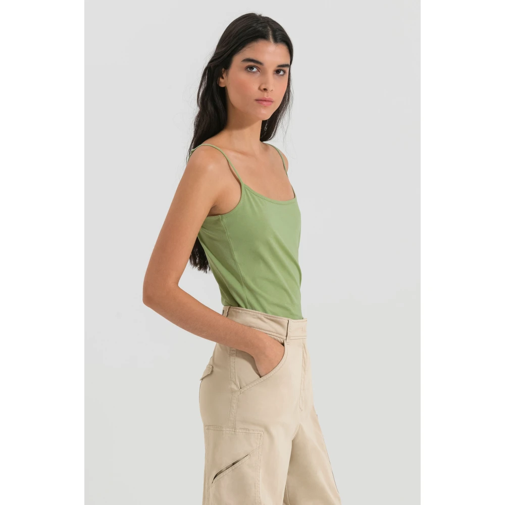 LUISA CERANO Stijlvolle Mouwloze Top 358873 7769 Green Dames