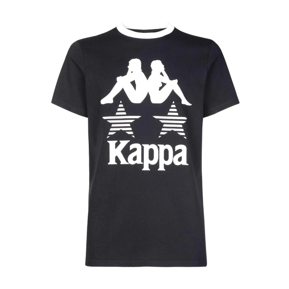 Kappa T-Shirts Black Heren