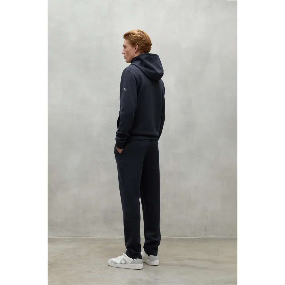 Ecoalf Agadir Hoodie met Rits Blue Heren