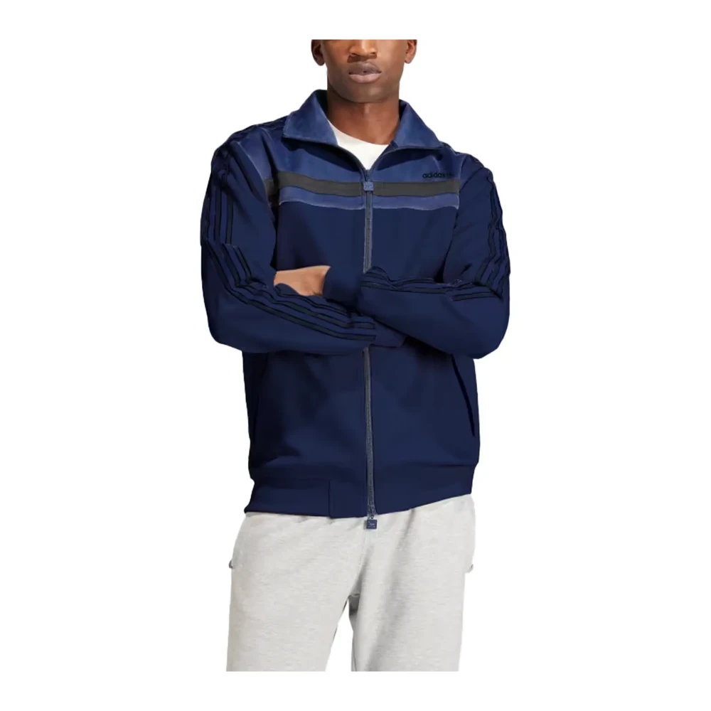 Adidas Premium Track Top Blue Heren