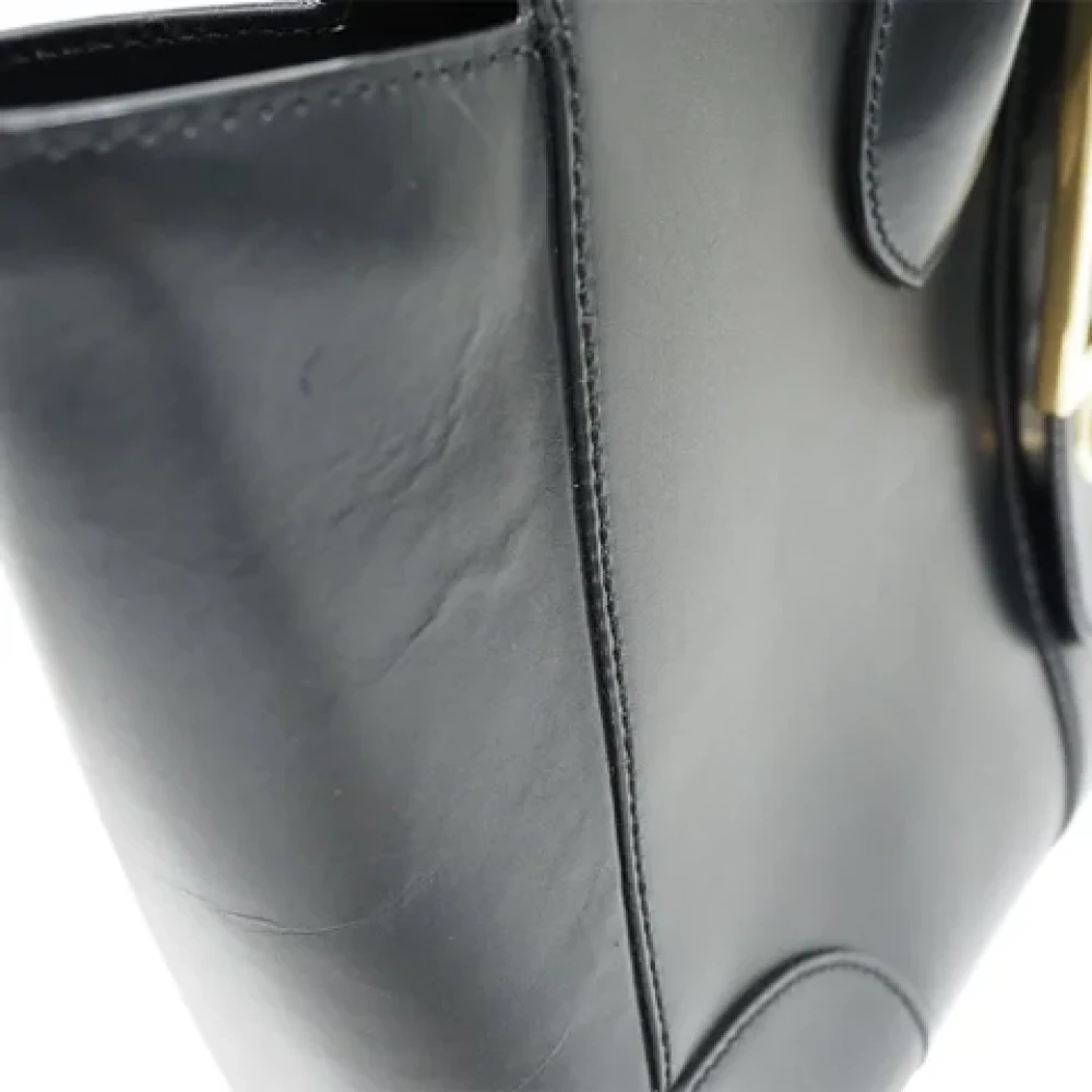Gucci Vintage Pre-owned Leather totes Black Dames