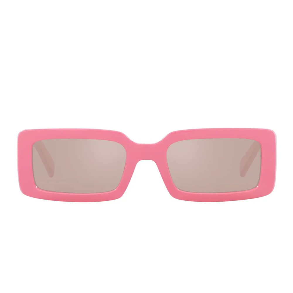 Dolce & Gabbana Sunglasses, Female, 53 Mm, Rectangular Sunglasses With Oversized Logo Pink
