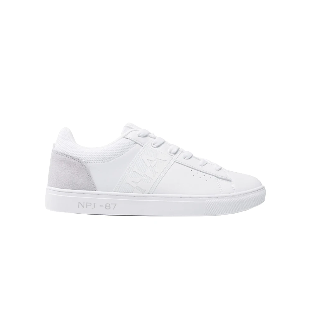 Napapijri Men's White Birch Polyester Sneakers